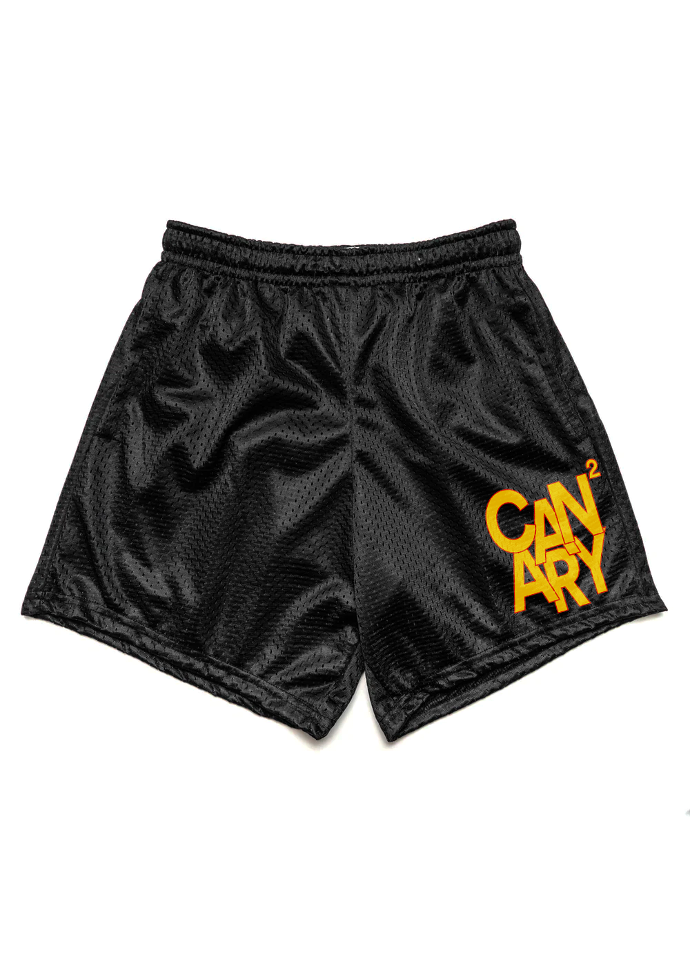 Squared Print Mesh Shorts