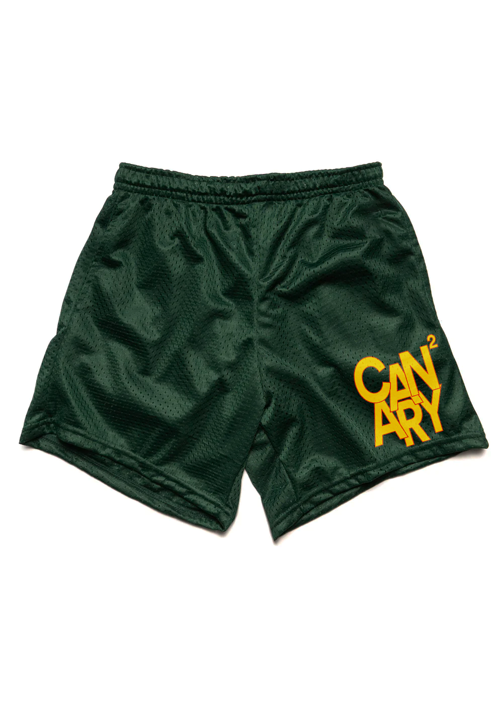 Squared Print Mesh Shorts