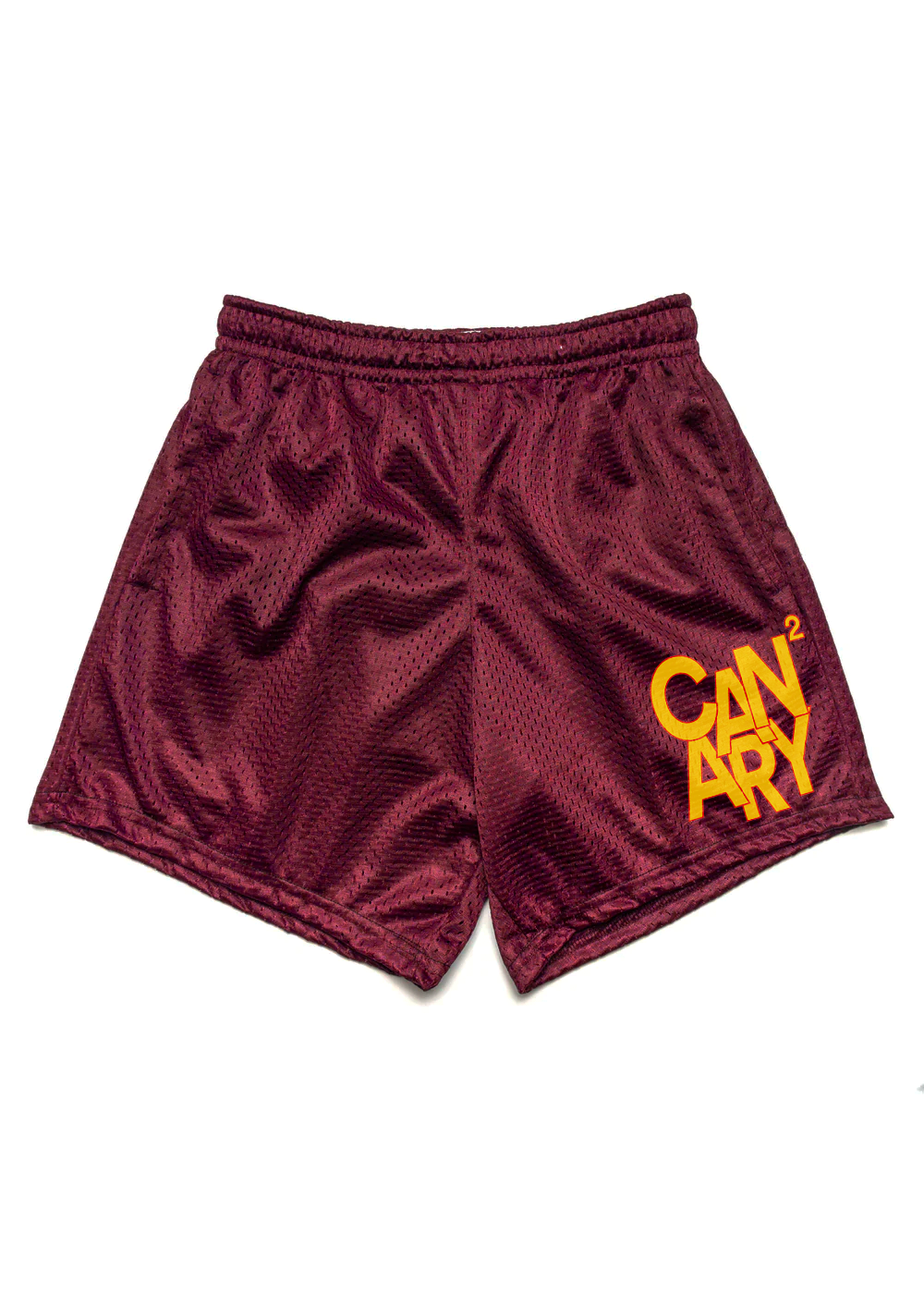 Squared Print Mesh Shorts