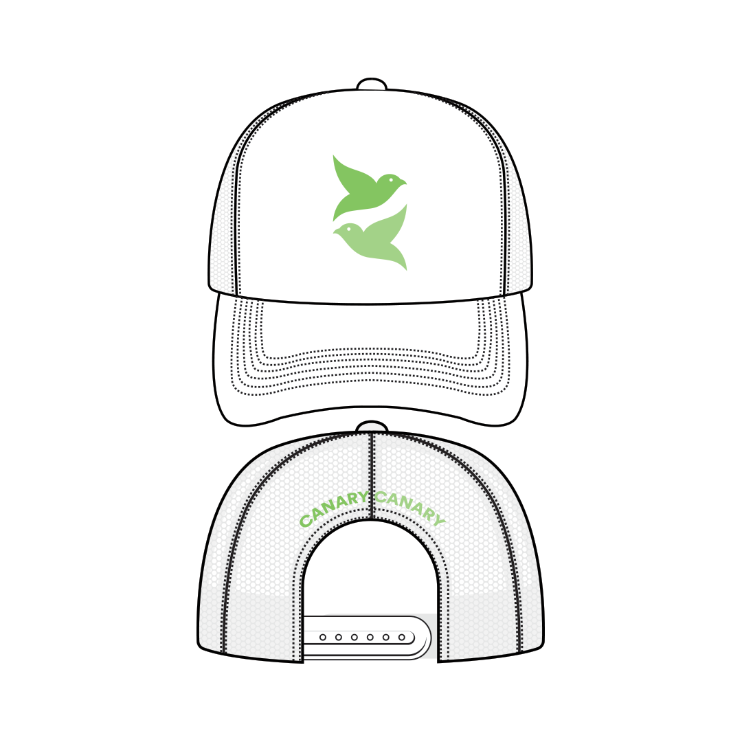 Canary Canary™ Trucker Hat - White