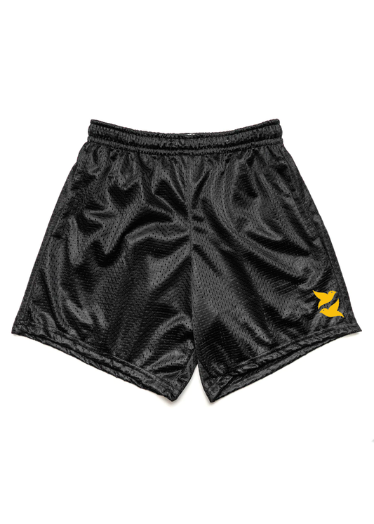Embroidered Mesh Shorts