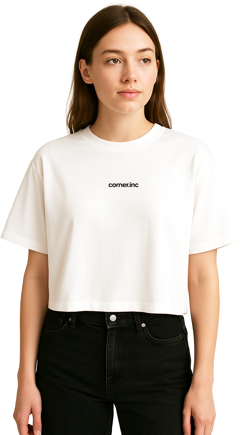 corner.inc cropped tee