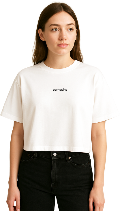 corner.inc cropped tee