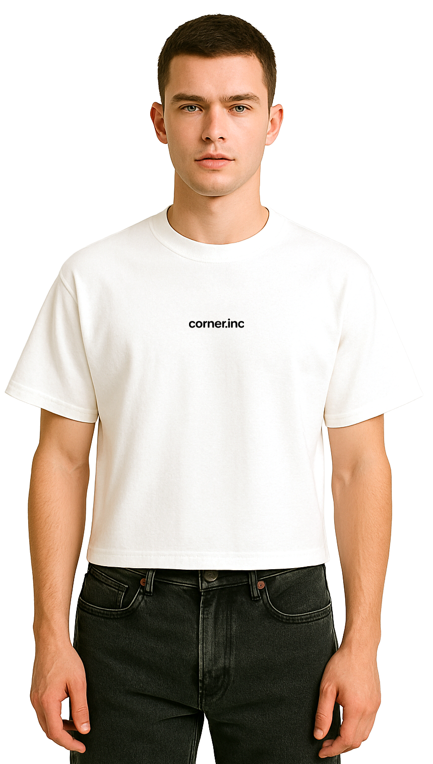 corner.inc cropped tee
