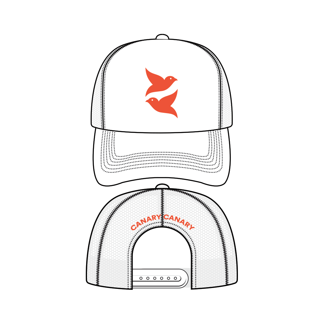 Canary Canary™ Trucker Hat - White