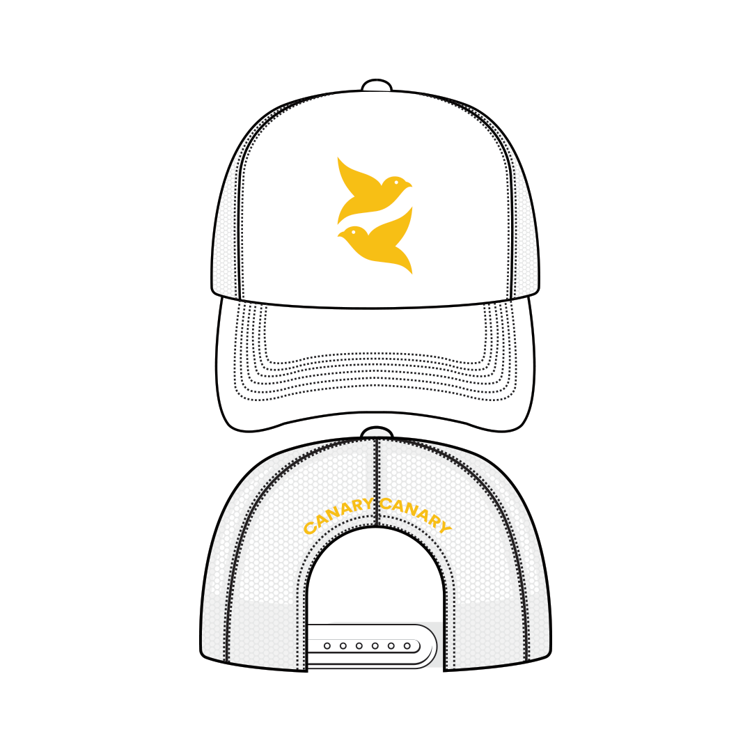Canary Canary™ Trucker Hat - White